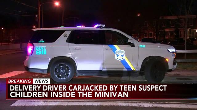 Teen steals Philly pizza delivery driver's minivan with girlfriend, 3 kids inside: Police 