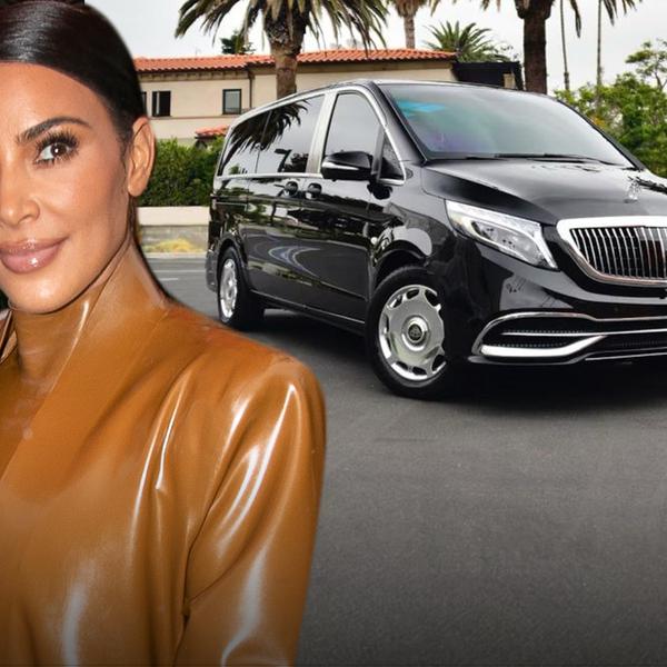 www.thethings.com Does Kim Kardashian Actually Drive Her Maybach Minivan?