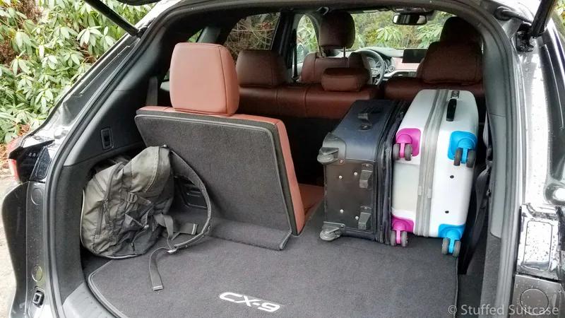 Mazda CX-9 Luggage Test | How much fits behind the third row? 