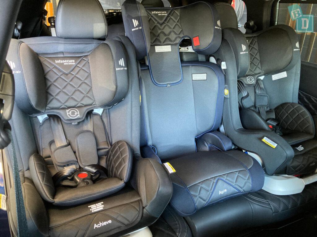 Como os assentos de carro se encaixam em um 2022 Mitsubishi Outlander?