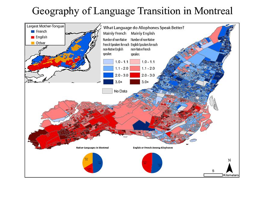 Anglais au centre-ville de Montréal