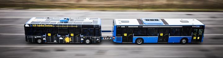 O trailer de ônibus solar da Sono Motors é posto à prova em Munique