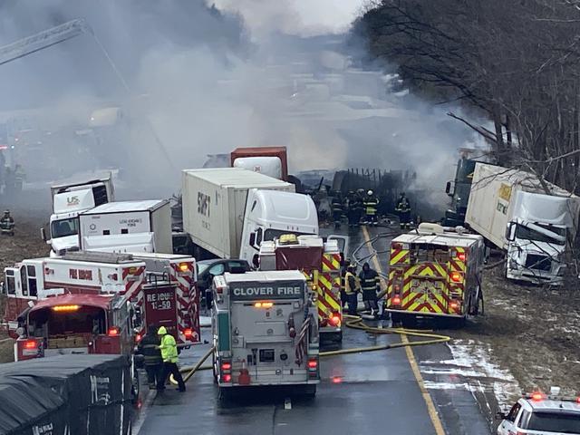At least 3 dead, 20 injured after snow squalls in Pennsylvania lead to 50-vehicle crash on Interstate 81 