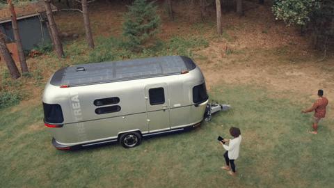 Airstream remote-controlled glamper trailer self-drives to the future 