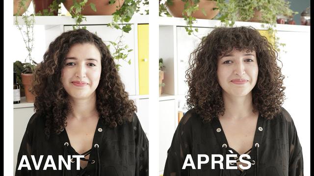 How to make a fringe on curly hair?