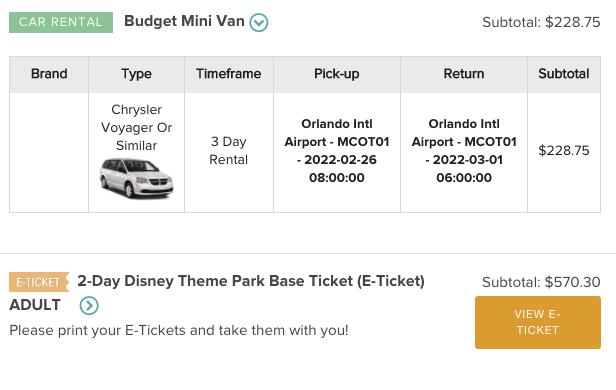 How I saved hundreds on a car rental when combining it with theme park tickets 