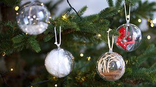 Boule de Noël à suspendre fabriquée à partir d’une ampoule usagée : idées et tutoriels faciles à réaliser 