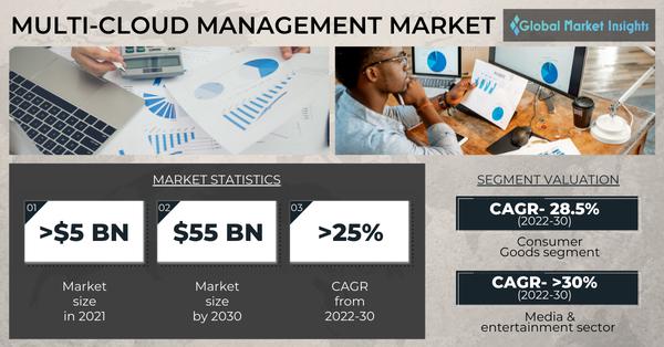 Multi-Cloud Management Market revenue to cross USD 55 Bn by 2030: Global Market Insights Inc.
