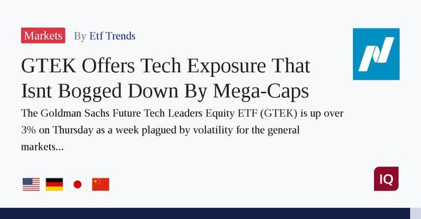 This ETF Offers Exposure to Tech Leaders With Growth Potential