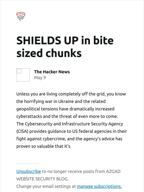 SHIELDS UP in bite sized chunks 