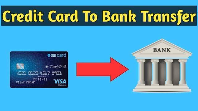 How To Transfer Money From Credit Card To Bank Account 