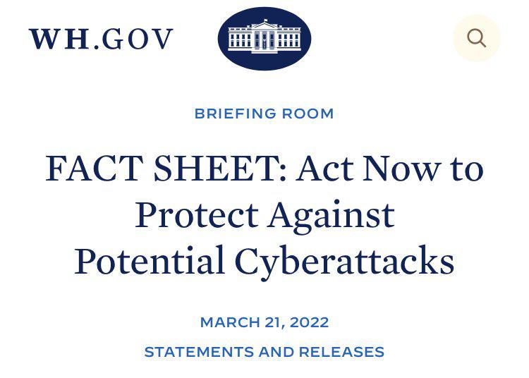 FACT SHEET: Act Now to Protect Against Potential Cyberattacks 