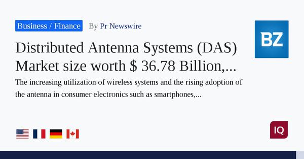 Systémová distribuovaná velikost Anten D v hodnotě 36,78 miliardy $, celosvětově, do roku 2030 při 10,5% CAGR: Verified Market Research® 