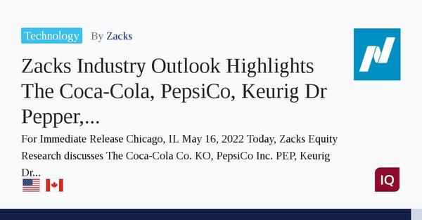 Zacks Industry Outlook zdůrazňuje nápoje Coca-Cola, PepsiCo, Keurig Dr Pepper a Monster Beverage