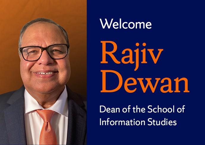 Dean Rajiv 'Raj' Dewan to Step Rebaixado como Reitor da Escola de Estudos da Informação 