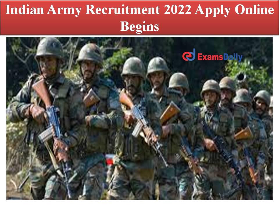 Indian Army recruitment 2022: Apply online for 40 vacancies; Salary starts at Rs. 56100