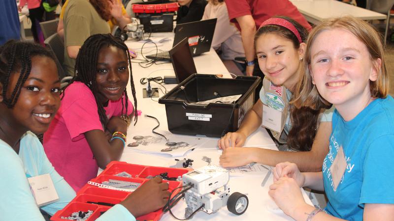 Girls Sample STEM at Duke University