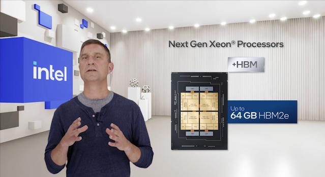 Intel Sapphire Rapid-Sp Xeon CPUS pour présenter jusqu'à 64 Go de mémoire HBM2E, parle également des GPU de Next Gen Xeon & Data Center pour 2023+