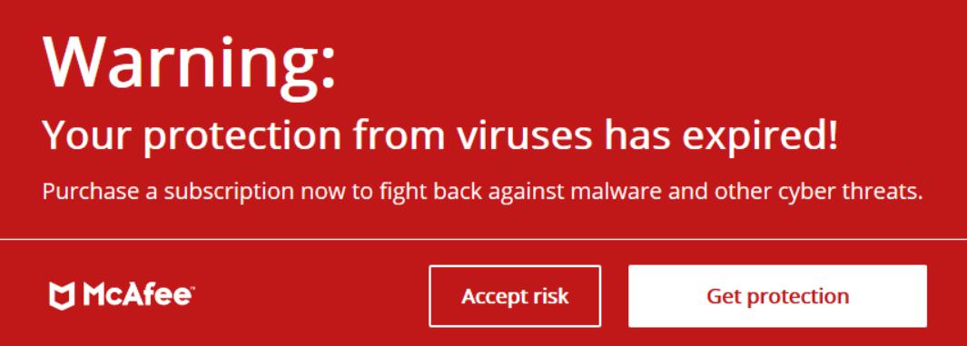 Fake McAfee popups and increased Avast blocking notification openrtb.cootlogix 