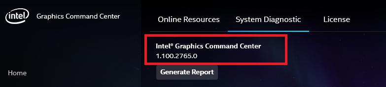 Não foi possível começar a gravar error in Intel Graphics Command Center 