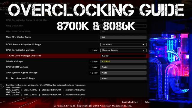 [SOLVED] Need help overcloking on ASUS motherboard, with an i7 8700k