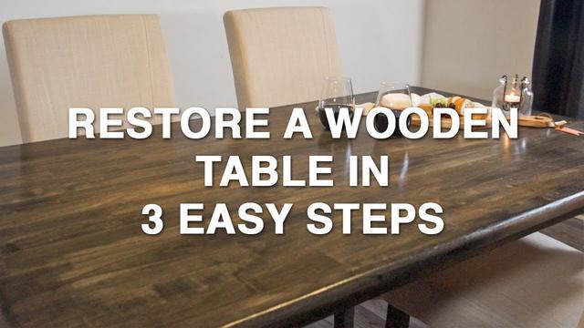 How to Restore Wooden Tables/Furniture 