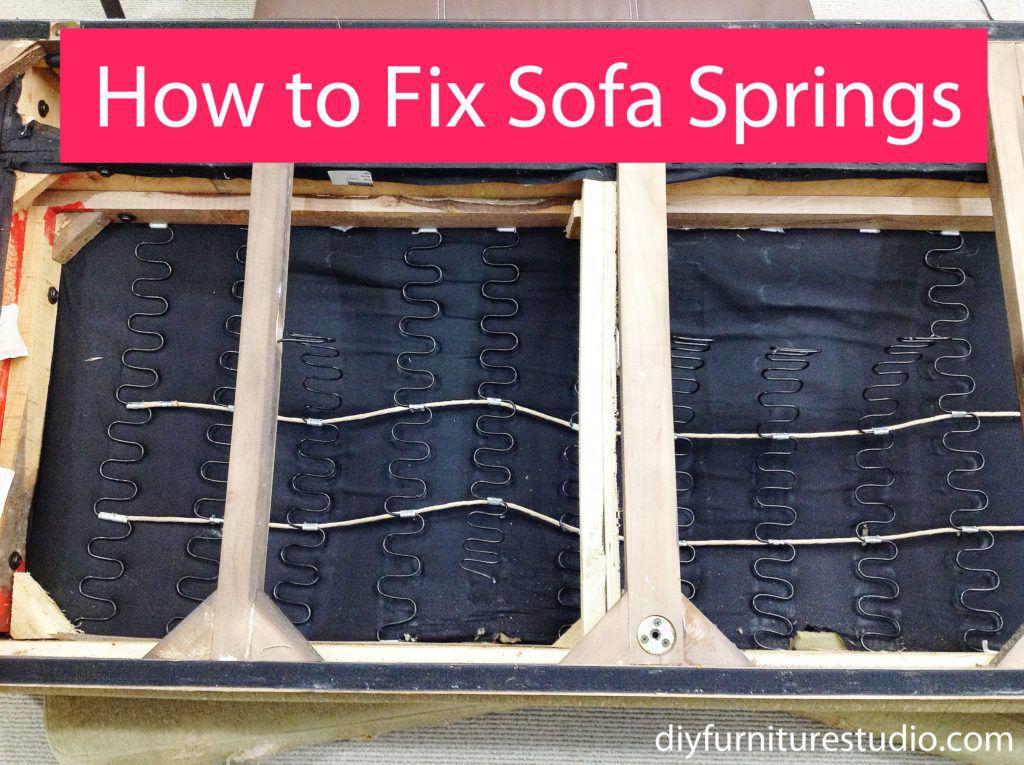 How to Support Sagging Springs in a Sofa