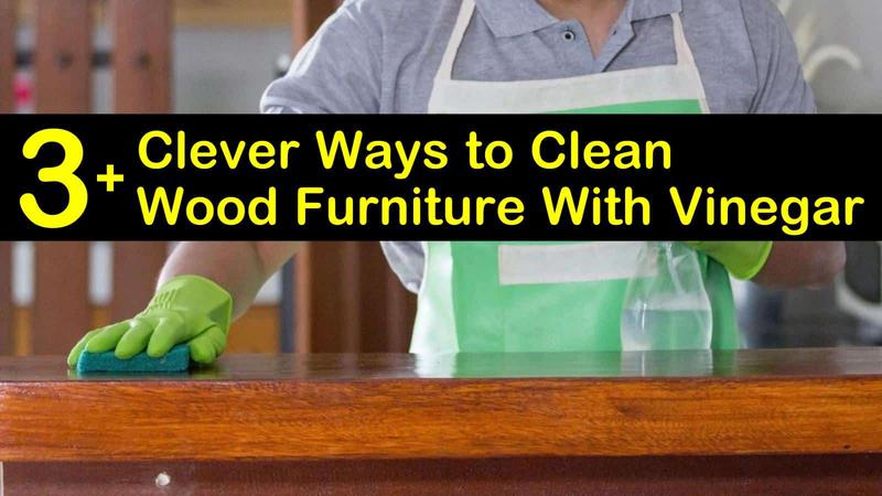 Does white vinegar damage wood furniture?