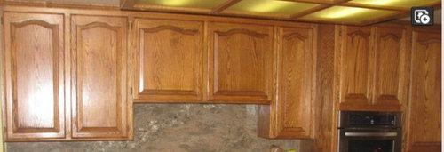 How to Make Oak Cabinets Look Like Cherry Cabinets 