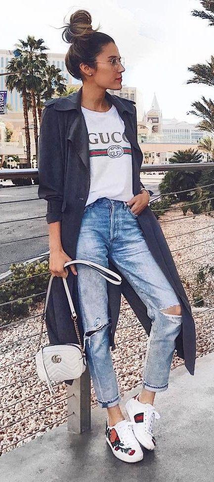 38 Outfit Ideas with Gucci Sneakers 