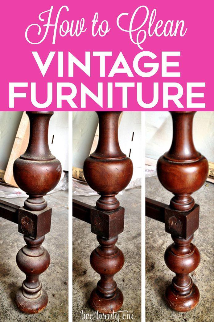 How to Clean Old Wood Furniture for New Life 