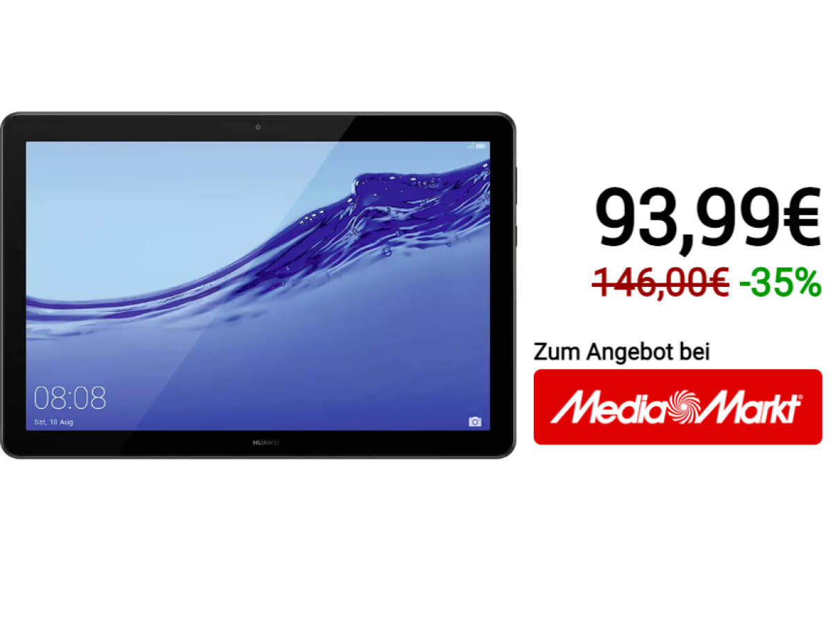Huawei MediaPad T5: Günstiges Tablet bei Media Markt für unter 100 Euro 