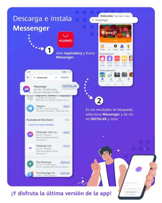 ¿Cuáles son tus opciones para Messenger en Huawei? 